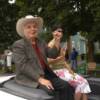 "Raging Bull" Jake LaMotta acknowledges the fans during the Parade of Champions