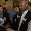 Marvelous Marvin Hagler signs autographs for his fans