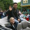 Parade Grand Marshal Mario Lopez enjoys the Parade of Champions