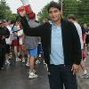 Erik (El Terrible) Morales serves as official starter of the 5K Race