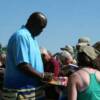 Matthew Saad Muhammad and James (Buster) Douglas with their fans