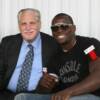 Veteran broadcaster Al Bernstein with IBF cruiserweight king Steve "USS" Cunningham