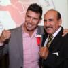 Middleweight champion Sergio "Maravilla" Martinez with Hall of Famer Carlos Zarate.