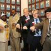 The Class of 2012 by the HOF Wall - Johnson, Hearns, Bernstein, Roach, Katz and Buffer