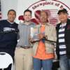 (left to right) Mike Ortega, Troy Rondinone, Gaspar Ortega and Joe Cortez discuss new book Friday Night Fighter