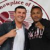 New Hall of Famers Joe Calzaghe and Felix Trinidad meet in Canastota.