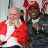 Carlos Ortiz and Iran "The Blade" Barkley pose for a photo