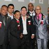 Ready for the Banquet of Champions (left to right) Juan LaPorte, Erik Morales, Ivan Calderon, Wilfredo Gomez, Carlos DeLeon, John John Molina and Wilfredo Vazquez