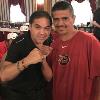 Hall of Famers Humberto "Chiquita" Gonzalez and Michael Carbajal reunite in Canastota.