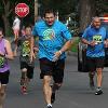 Heavyweight star Andrew Golota giving it his all in the 5K race.