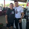 WBC light heavyweight champion Oleksandr Gvozdyk surprises his trainer on the HOF Museum Grounds