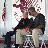 New Hall of Famers Tony DeMarco and Julian Jackson meet up in Canastota