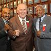 Lederman with fellow 2016 inductees Lupe Pintor (left) and Hilario Zapata (right)