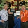 Lampley, his wife Debra and HBO's unofficial boxing judge Harold Lederman by the MSG ring