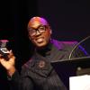 Nigel Benn proudly shows off his Hall of Fame ring