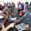 Michael Spinks signs autographs for fans on the Museum Grounds